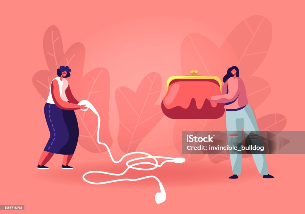 Ilustración de Las Mujeres Y Sus Cosas Concepto Pequeños Personajes Femeninos Que Sostienen Enorme Monedero Con Dinero Y Auriculares De Jugador Chicas Bolsa Cosas Y Pertenencias Elegantes Damas Modernas Accesorio Dibujos Animados Ilustración de Las Mujeres Y Sus Cosas Concepto Pequeños Personajes Femeninos Que Sostienen Enorme Monedero Con Dinero Y Auriculares De Jugador Chicas Bolsa Cosas Y Pertenencias Elegantes Damas Modernas Accesorio Dibujos Animados