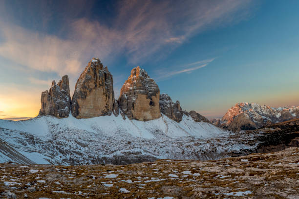 istock Three Peaks of Lavaredo at Sunrise 1186717957