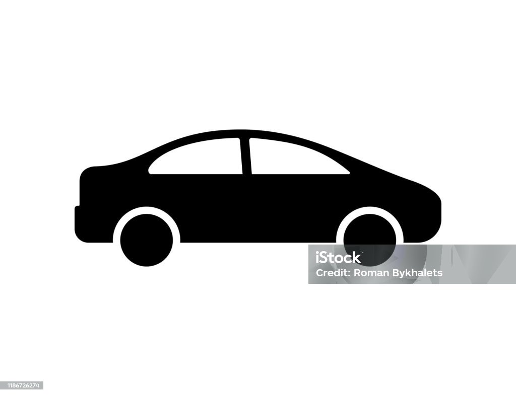 Biểu Tượng Xe Hơi Bị Cô Lập Phần Tử Vector Biển Hiệu Xe Màu Đen ...