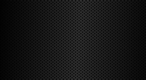 ilustrações de stock, clip art, desenhos animados e ícones de metal texture in modern style. metal steel grid. graphic vector art. stainless steel. perforated sheet metal. - fiber backgrounds textured black