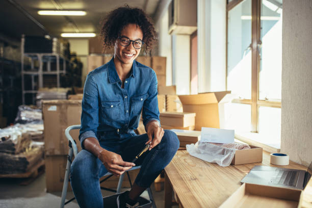 istock Confident online business owner 1186728491