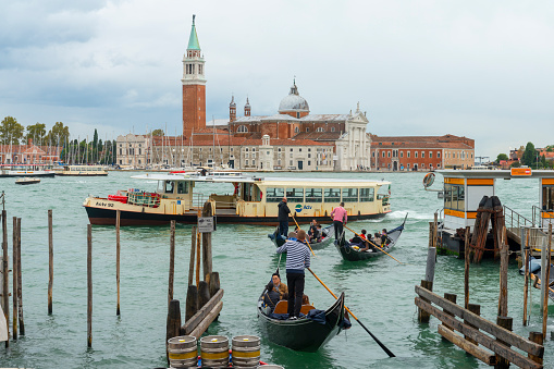 Gondola ride in Venice Italy canal