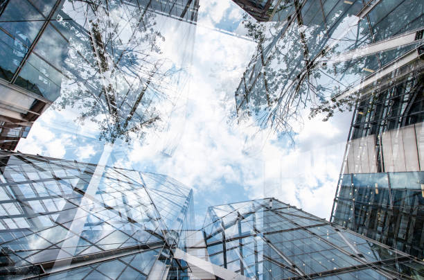 istock City of London double exposed architecture 1186734193
