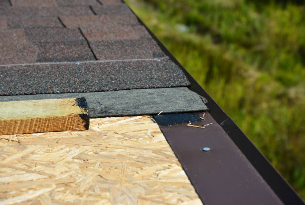 istock Asphalt Shingles  Corner Installation on House Roofing Construction 1186735646
