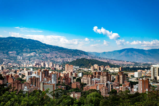 istock Medellin landscape city view 1186737348