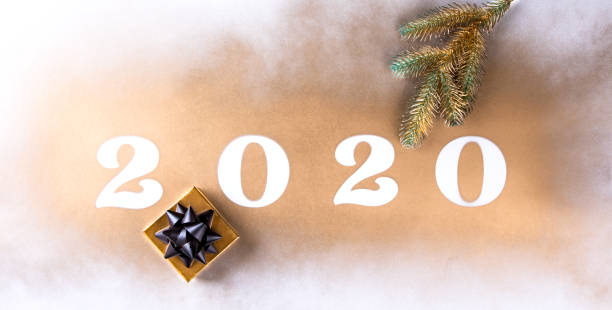 istock Happy New Year 2020 . Festive Shining  composition 1186744178