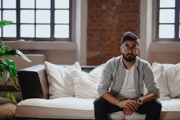 istock Handsome young man at home 1186749512