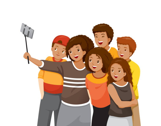 107 Group Of Cartoon Young People Taking Selfie Photo Illustrations & Clip Art - iStock 107 Group Of Cartoon Young People Taking Selfie Photo Illustrations & Clip Art - iStock