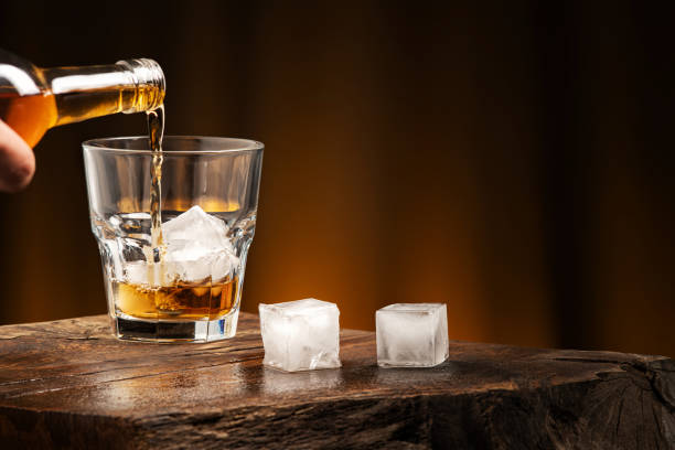 Photo of Whiskey cocktail with ice
