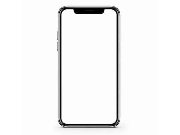 istock Modern smartphone mockup isolated on white background. 3D illustration 1186765995