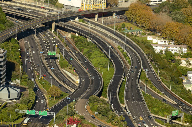 Overpass Highway stock photo