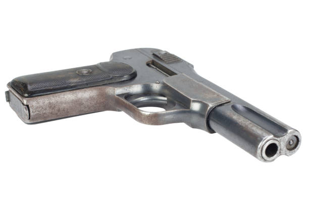 istock Old rusty handgun early 20th century 1186769591