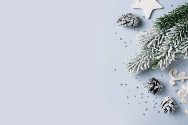 istock Christmas and happy new year flat lay. 1186770072