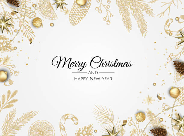 boże narodzenie wektor tło. sprzedaż xmas, świąteczny baner internetowy. - holiday greeting stock illustrations