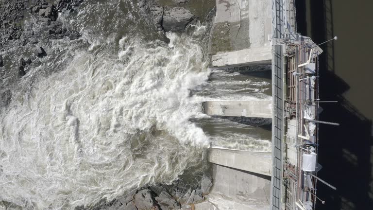 Aerial View of Hydro Electricity Dam