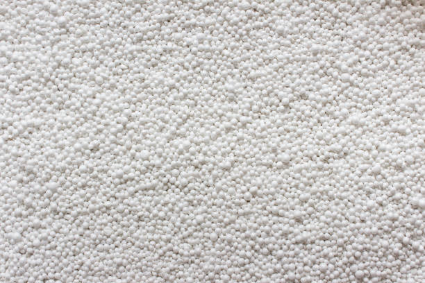 Expanded polystyrene particles stock photo