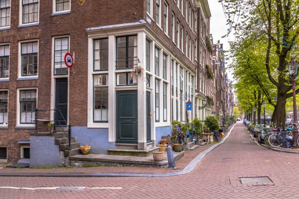 istock Amsterdam canal street scene 1186778626
