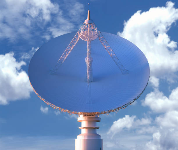 istock Giant Satellite Dishe for Signal Clipping Path Included 1186788236