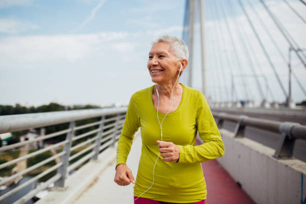 istock Older woman looking healthy 1186788449