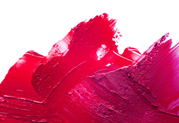 립스틱 배경 - coral pink abstract paint 뉴스 사진 이미지