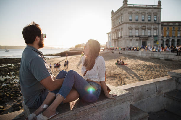 istock Enjoying Lisbon sunset with you is everything i need 1186802249