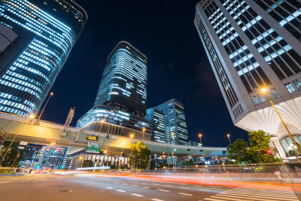Higobashi cityscape in Osaka