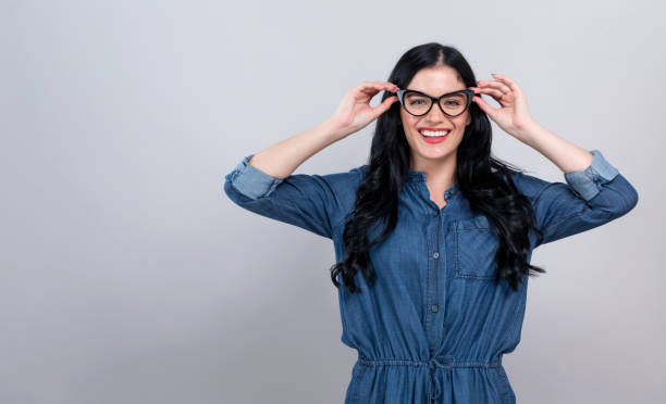 istock Young woman with eye glasses 1186816630