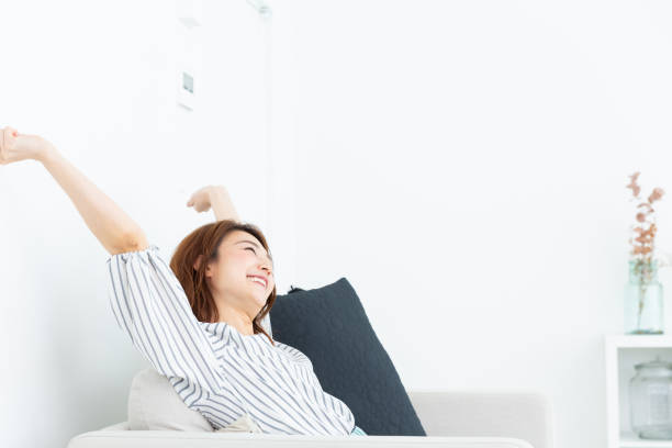istock asian woman relaxing 1186822901
