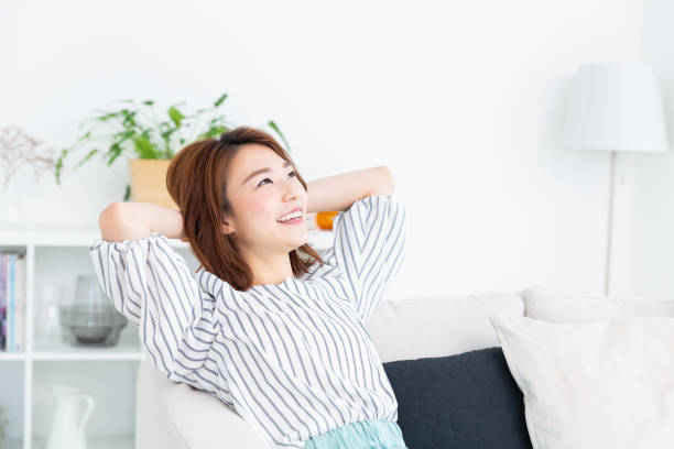 istock asian woman relaxing 1186823451