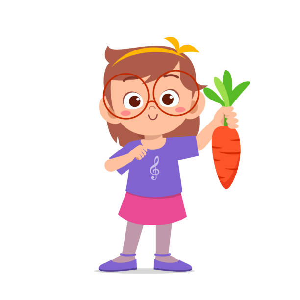 istock happy cute kid girl holding fresh vegetable 1186826328