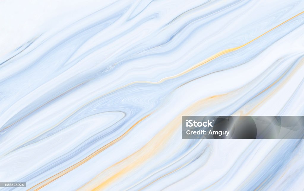Marmeren blauw witte oppervlakte illustratie voor doen keramische teller textuur tegel achtergrond zilver grijs dat is acryl geschilderde golven patroon voor huid muur tegel luxe kunst ideeën concept abstract. - Royalty-free Marmer Stockfoto
