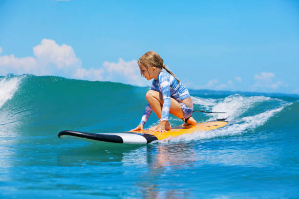 istock Young surfer rides on surfboard with fun on sea waves 1186837354