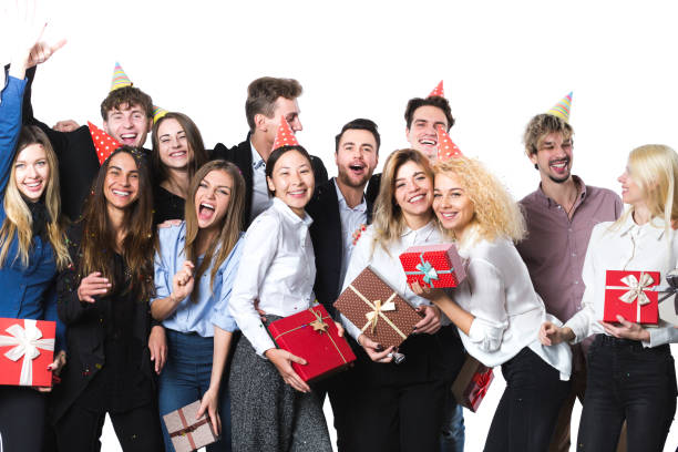 istock Holiday. Young beautiful people having fun on a white background. 1186840246