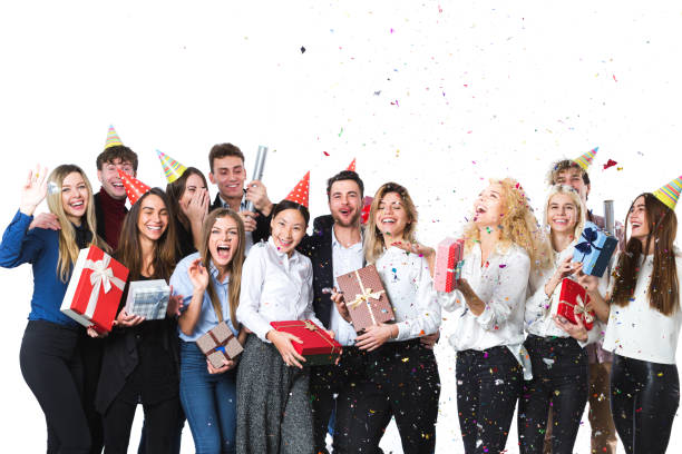 istock Holiday. Happy young people having fun, party. 1186840388