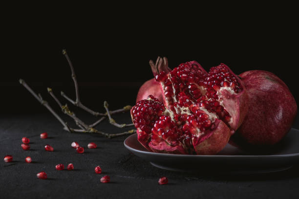 istock Ripe pomegranate fruits 1186844185