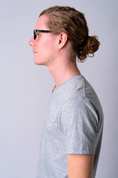 istock Profile view of young handsome man with eyeglasses 1186844295