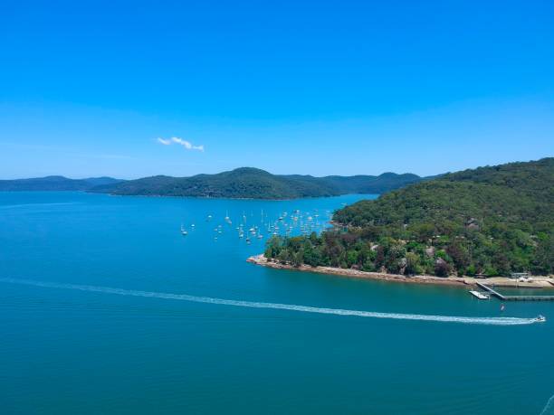 istock Panoramic views of Hawkesbury River Sydney Australia 1186863683
