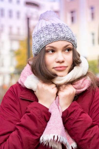 istock Woman outdoors with winter clothing 1186872103