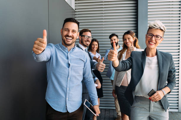 istock Successful entrepreneurs and business people achieving goals 1186873759