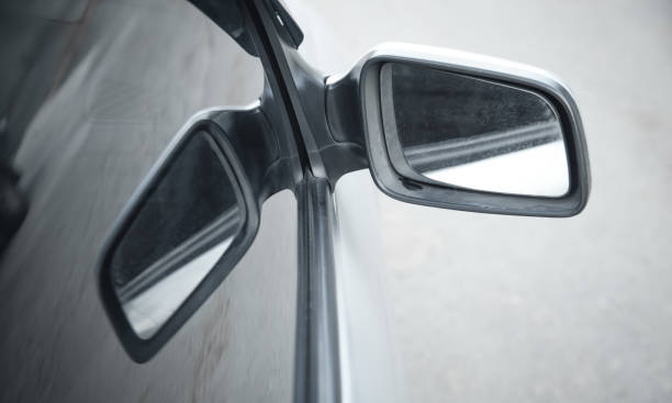 istock A side mirror of a car. Auto transport 1186875586