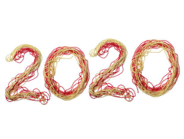 istock New year red and gold beads 1186876588
