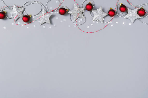 istock Christmas holiday background. Xmas background top view. 1186877634