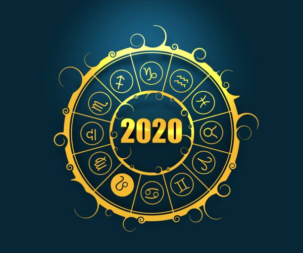 istock Astrology symbols in circle. 1186878898