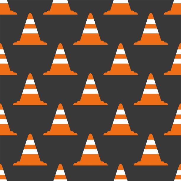 Flat Pattern Cone Vector 100+ Plain Orange Traffic Cone Stock Photos, Pictures & Royalty-Free ...