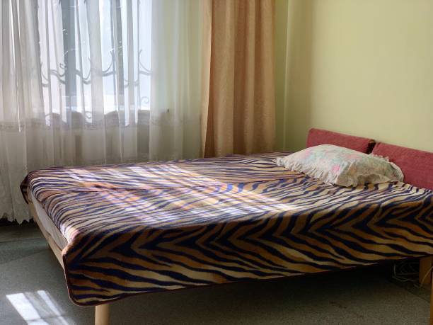 istock beautiful bedroom and bed with tiger bed 1186880538