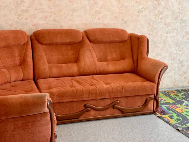 istock orange sofa in the children's room 1186880695