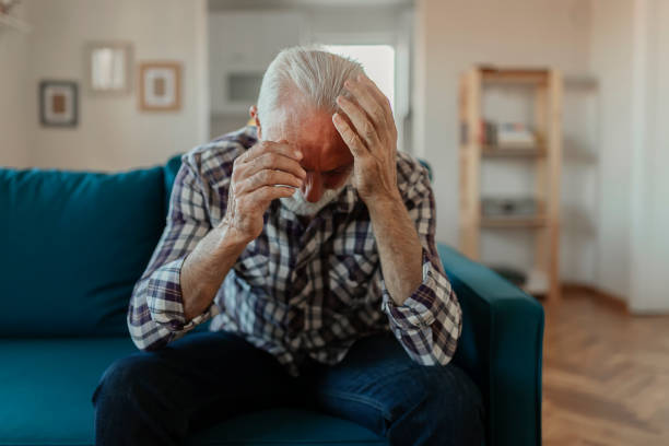 istock Senior Man With a Headache 1186884466