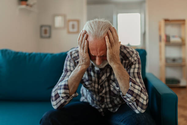 istock Senior Man With a Headache 1186884468