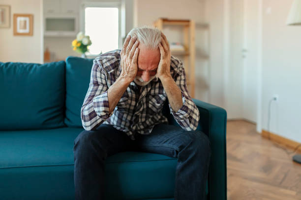 istock Senior Man With a Headache 1186884516