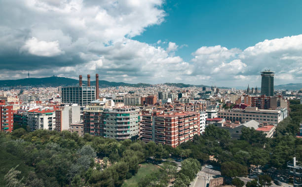 istock panorama of Barcelona with dramatic sky 1186890004